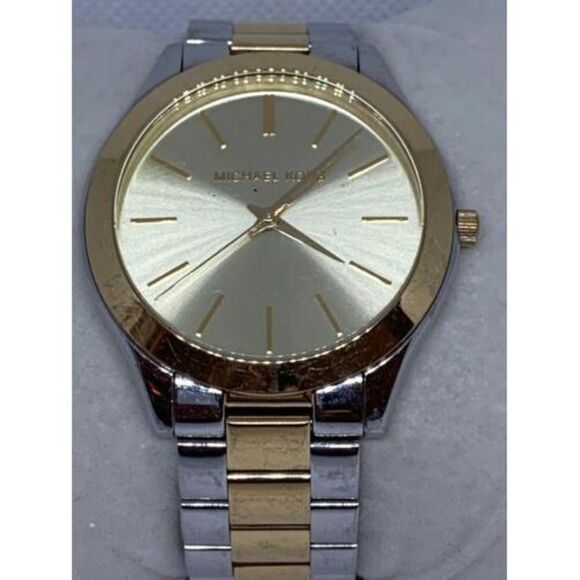 Michael Kors MK3223 Women's Watch Stainless Steel Bracelet Gold Silver 42mm C508 - Picture 1 of 9